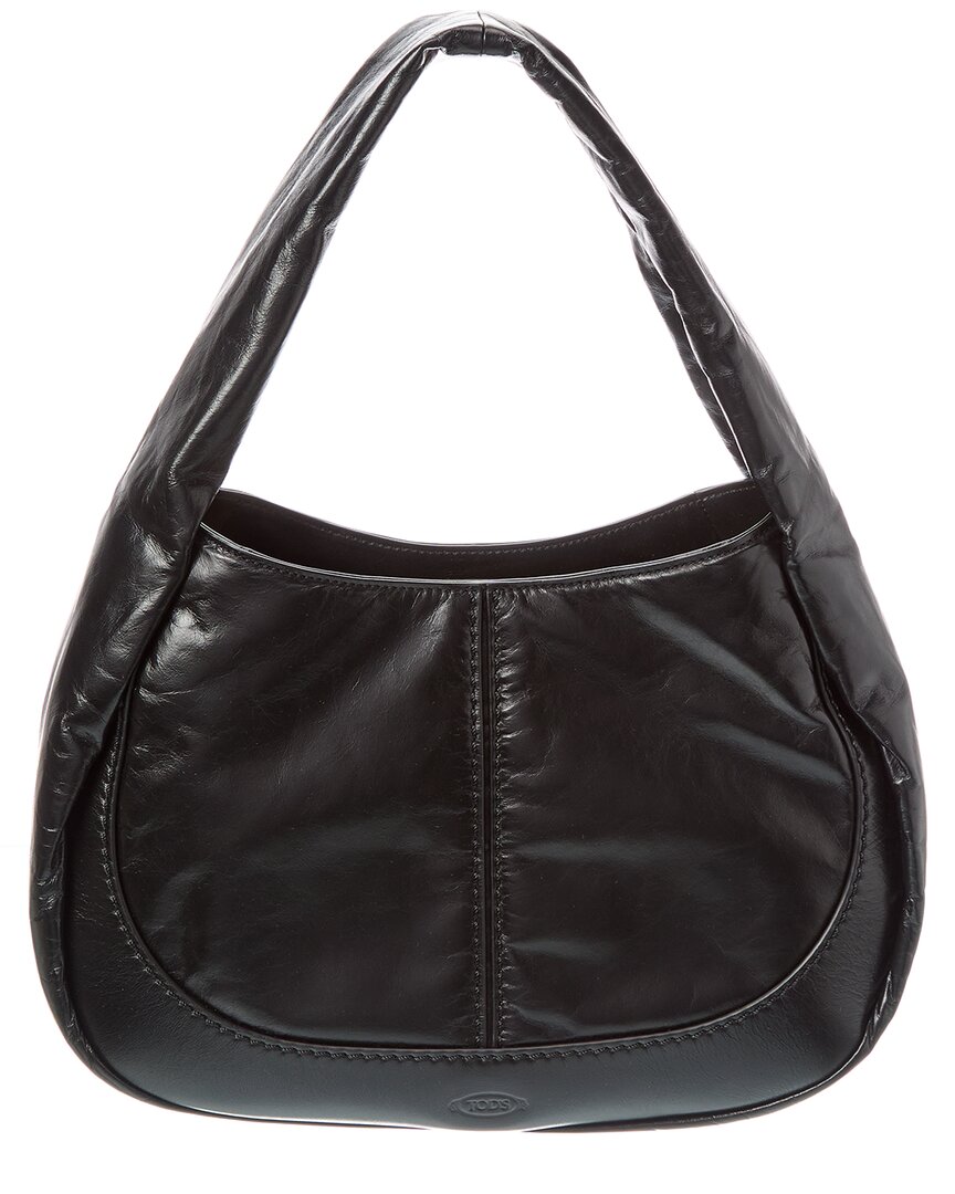 Tod's Logo Leather Hobo Bag