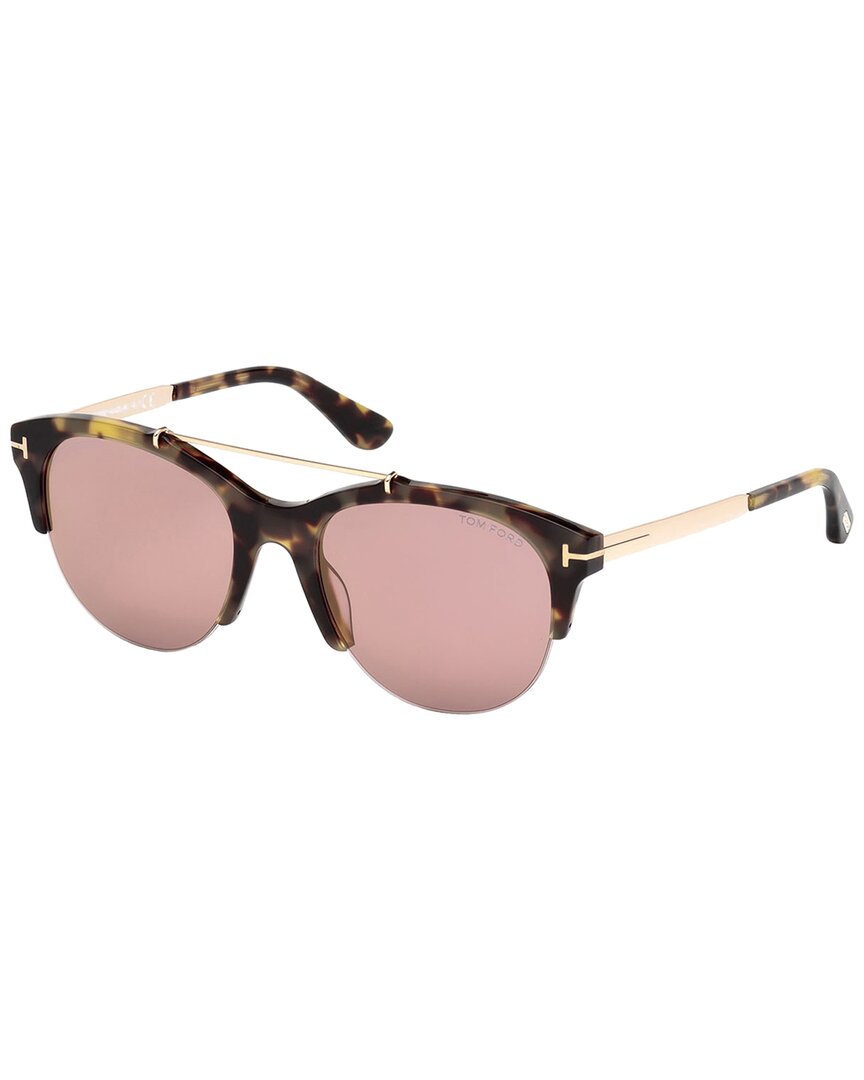 Tom Ford Women's Adrenne 55mm Sunglasses In Brown