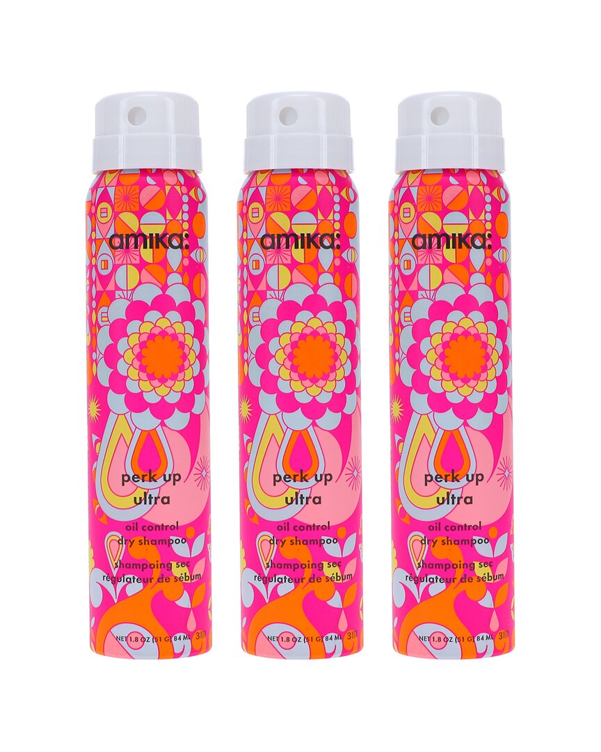 Amika 1.8oz Perk Up Ultra Oil Control Dry Shampoo 3 Pack