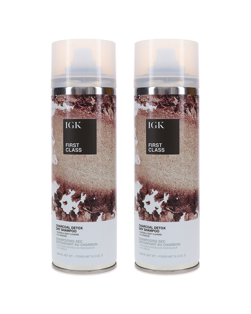 Igk 6.3oz First Class Charcoal Detox Dry Shampoo 2 Pack