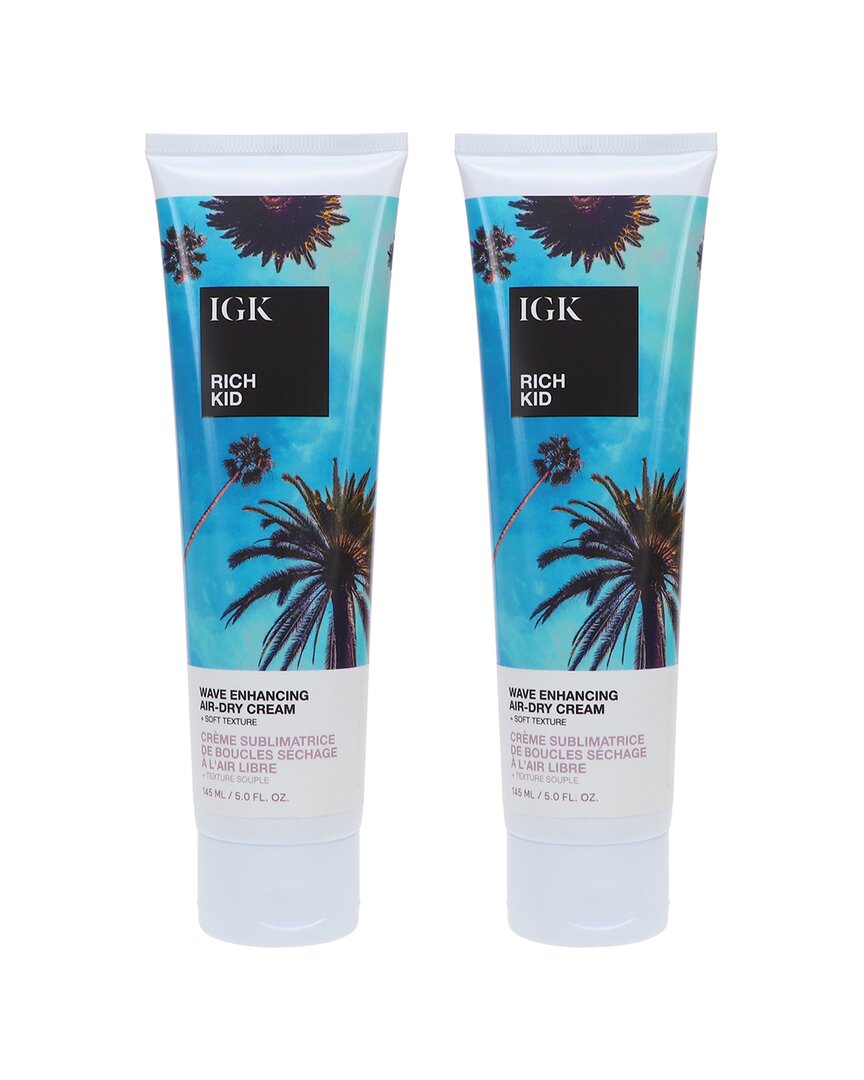 Igk 10oz Rich Kid Wave Enhancing Air-dry Cream 2 Pack