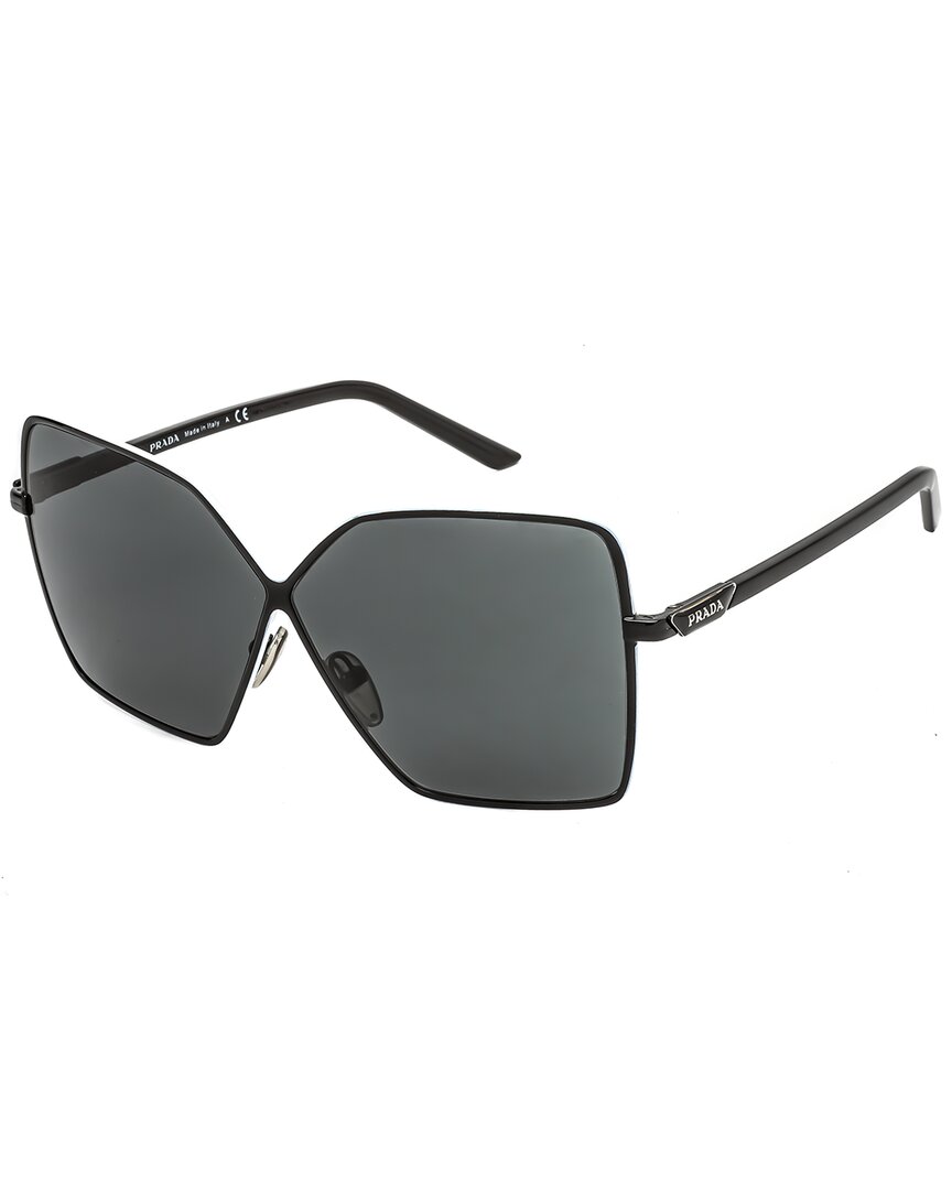 Shop Prada Women's Pr50ys 64mm Sunglasses In Black