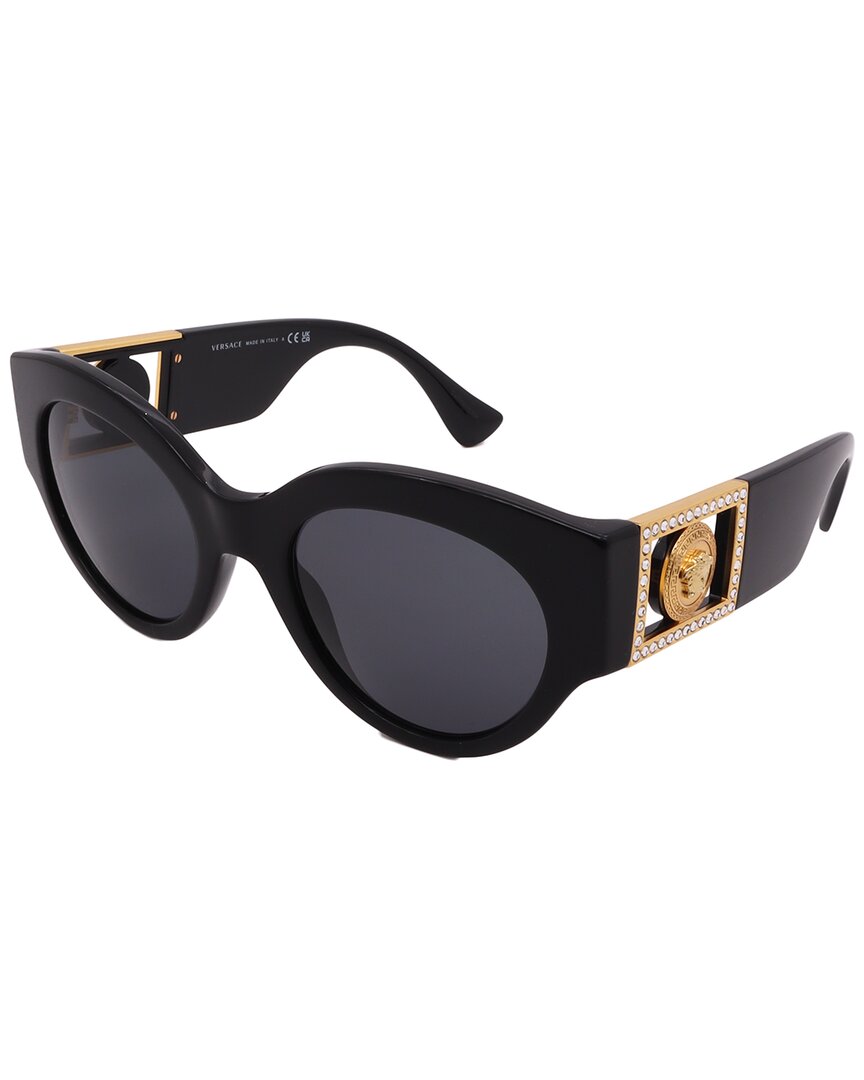 Shop Versace Women's Ve4438b 52mm Sunglasses In Black