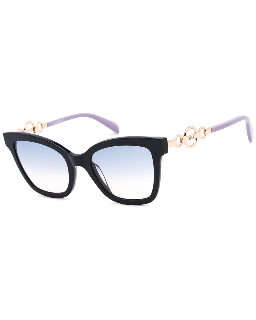 Emilio Pucci Women's Ep0158 54mm Sunglasses In Blue