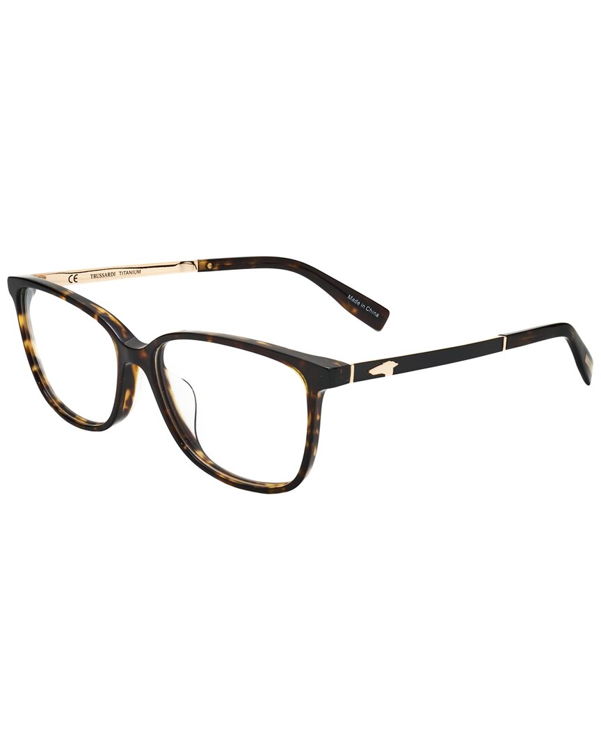 Trussardi Women's Vtr101t 55mm Optical Frames In Brown