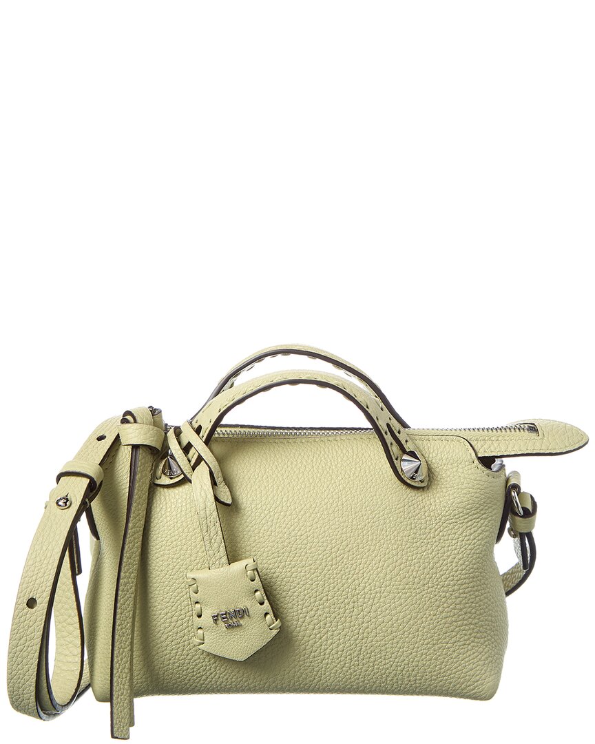 Fendi By The Way Selleria Mini Leather Satchel In Green