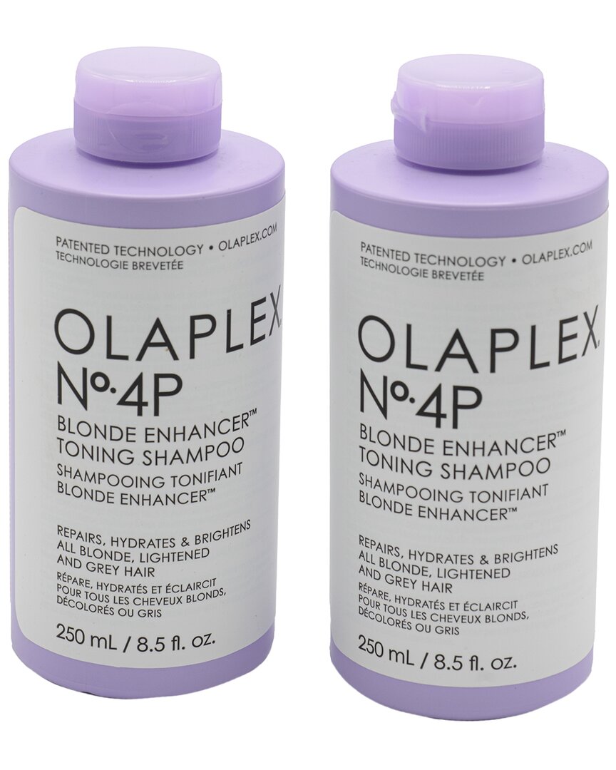 Olaplex Unisex 8.5oz No. 4p Blonde Enhancer Toning Shampoo In White