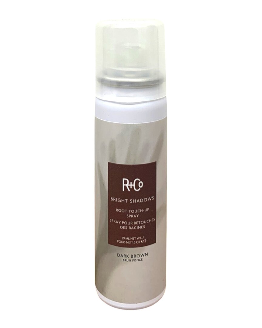 R + Co R+co Unisex 1.5oz Bright Root Touch Up Spray Dark Brown In White