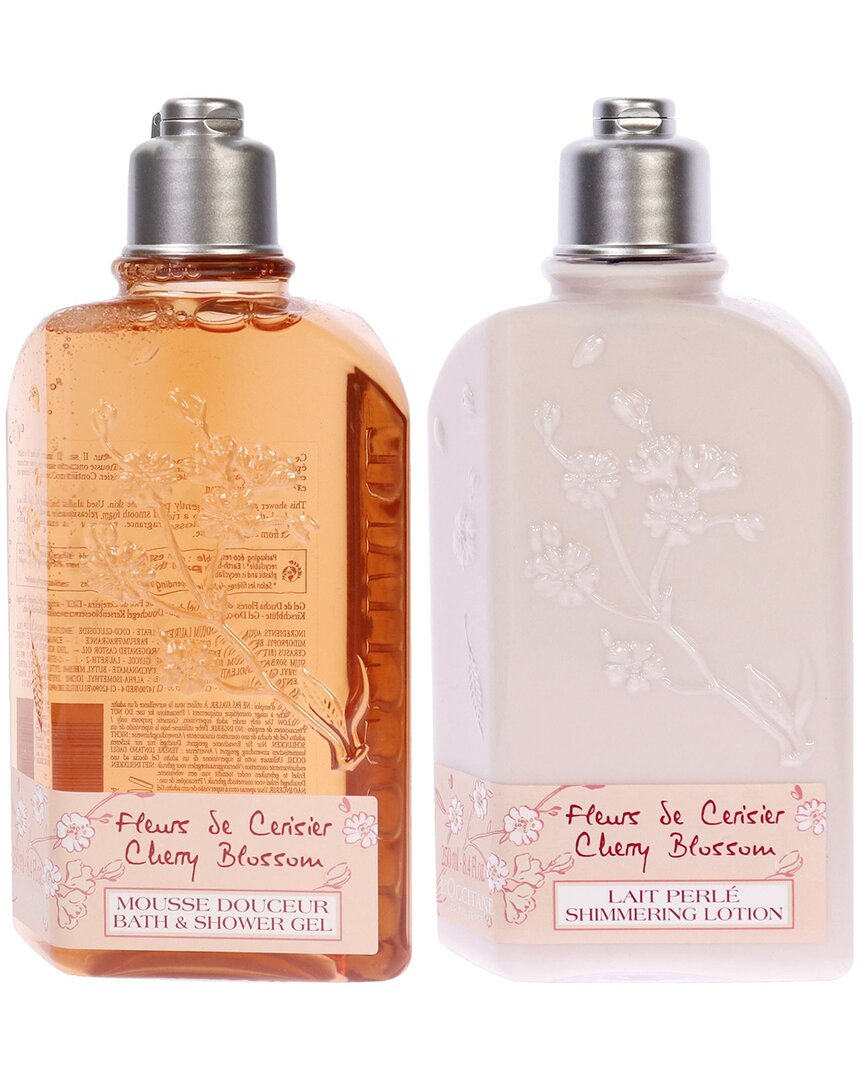 L'occitane Cherry Blossom Bath Shower Gel & Body Lotion Kit