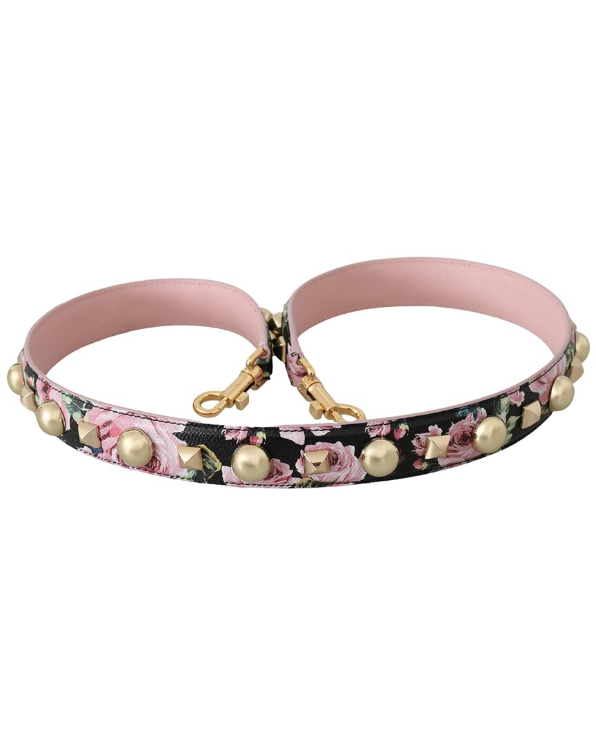 Dolce & Gabbana Leather Bag Shoulder Strap In Pink