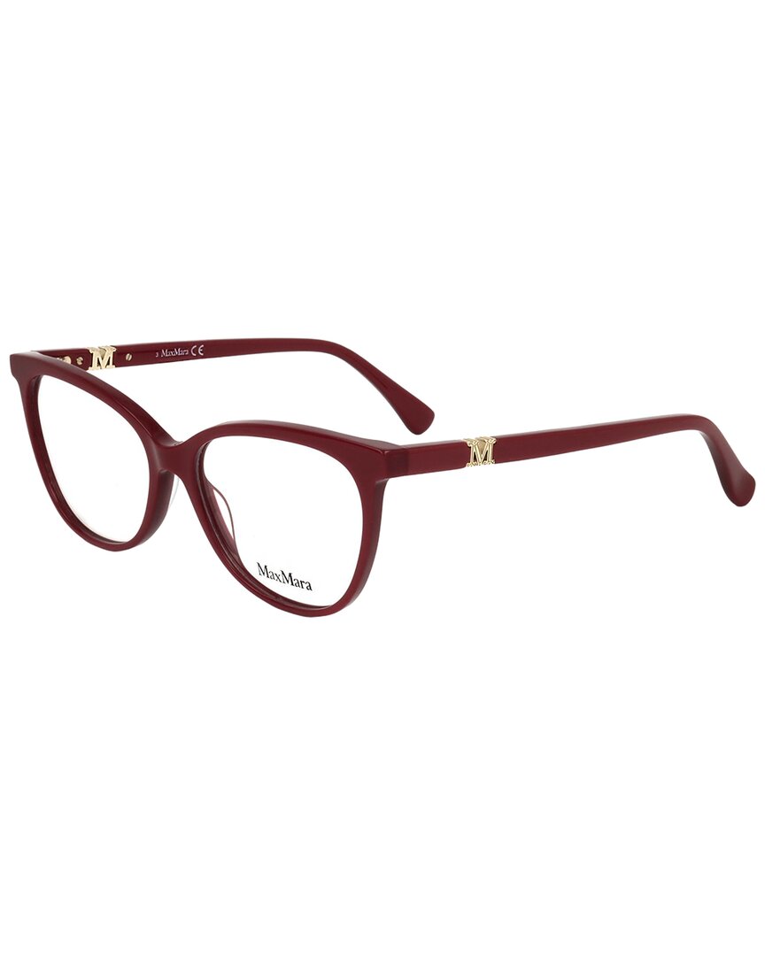 Max Mara Women's 53mm Optical Frames In Red