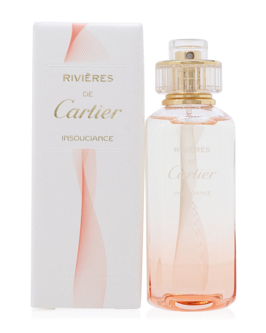 Cartier Women's 3.3oz Rivieres De  Insouciance Edt Spray In White