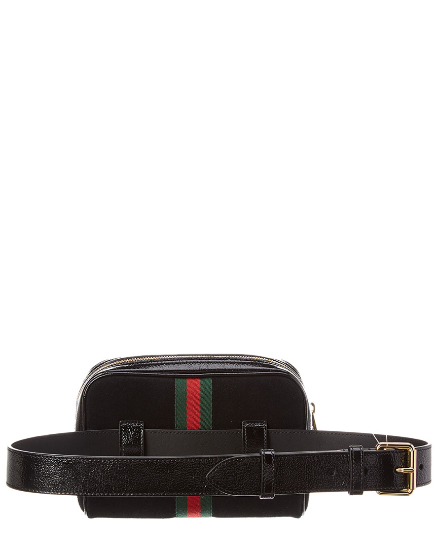 Gucci Ophidia Small Suede & Leather Belt Bag Black Women&#39;s | eBay