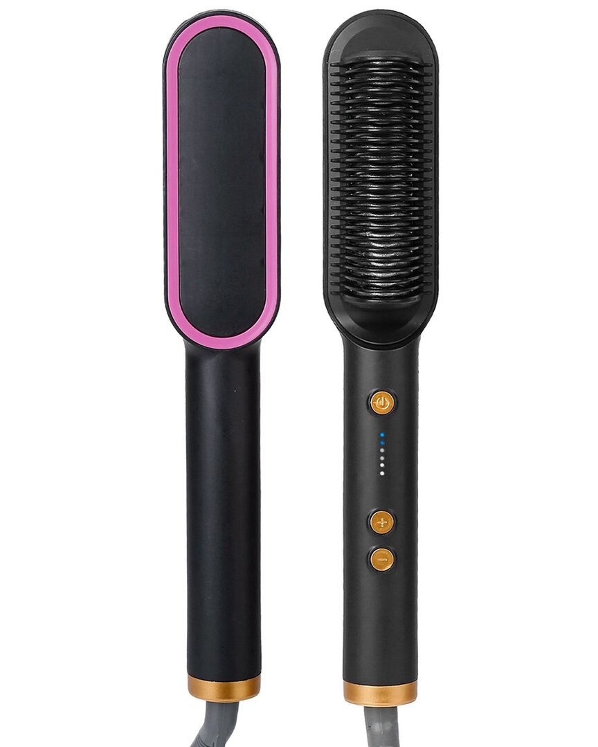 Vysn Electric Hair Straightener Brush Straightening Curler Brush Hot Comb
