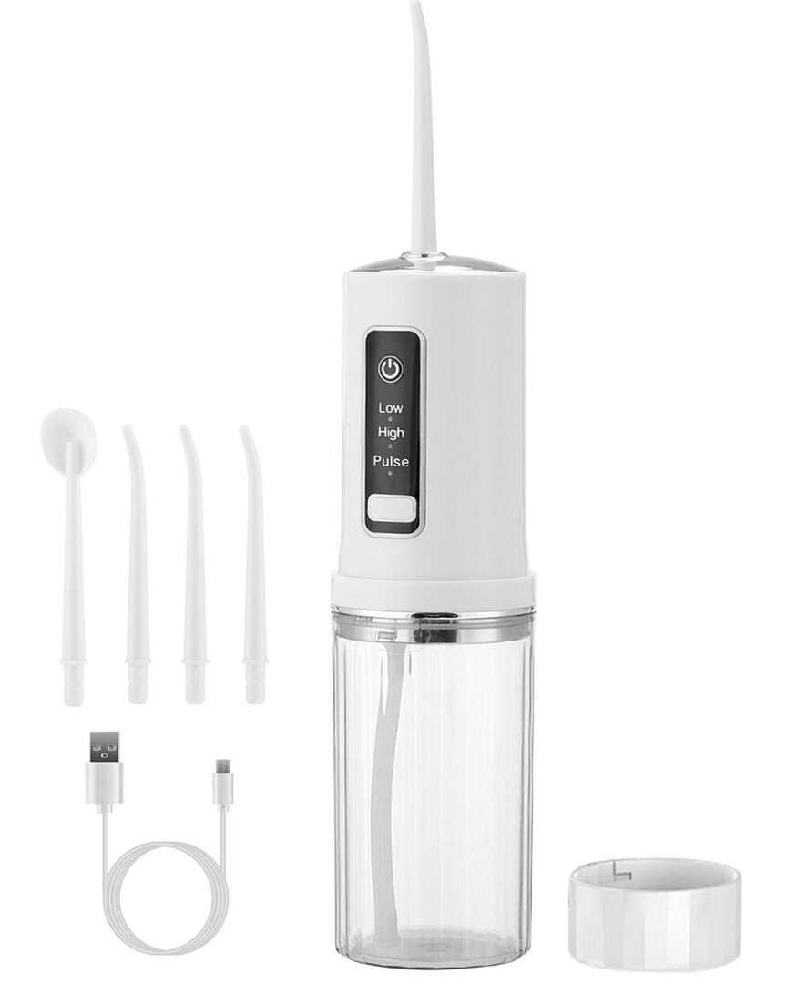 Vysn Portable Water Flosser Cordless Rechargeable Dental Oral Irrigator In White