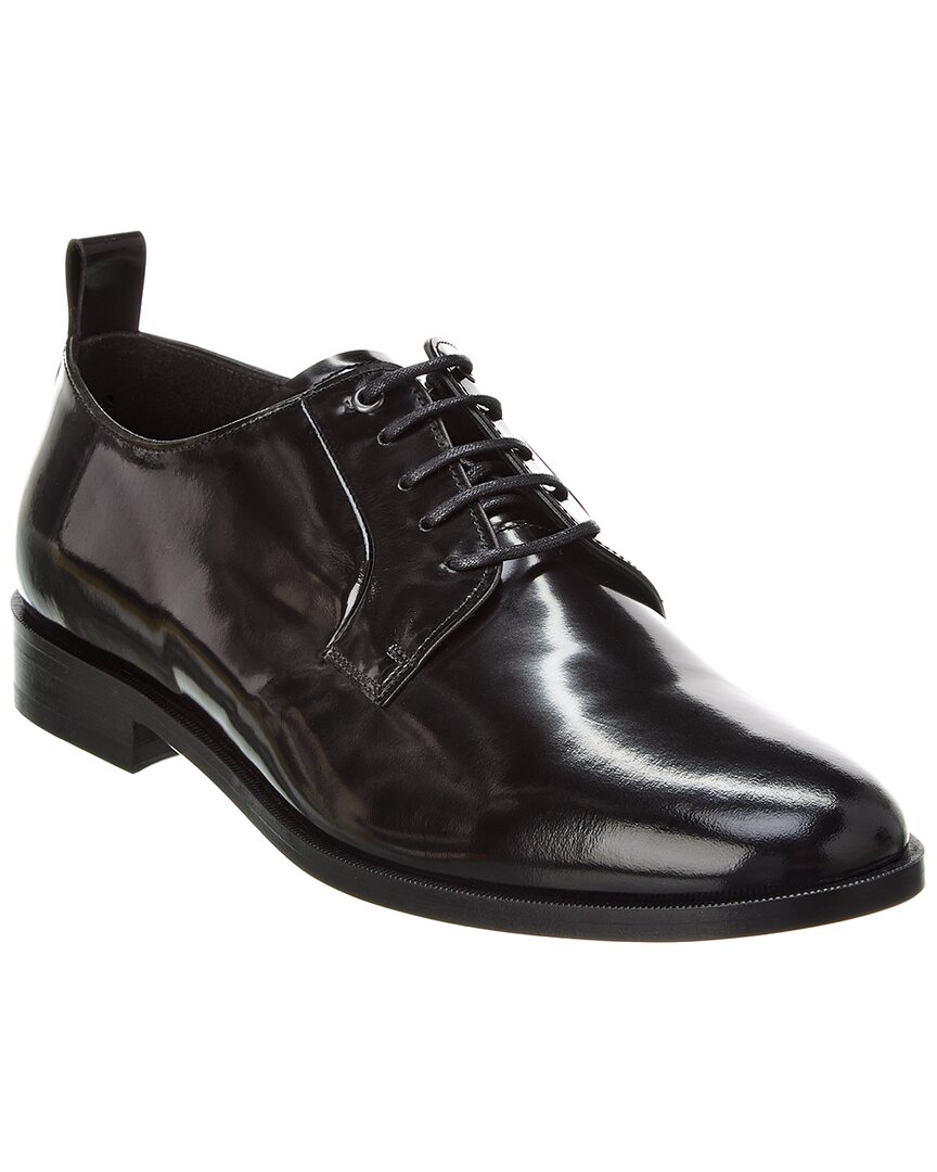 The Kooples Leather Derby In Black