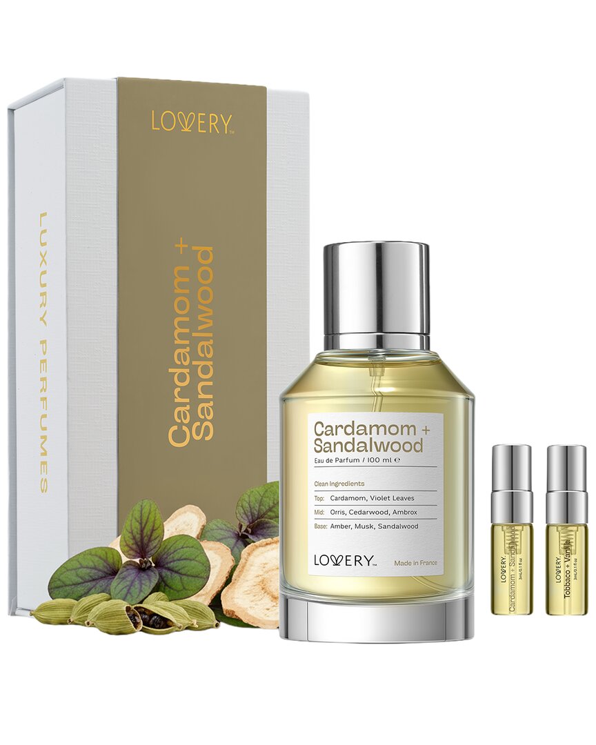 Lovery Unisex 3.58oz Plus Cardamom + Sandalwood Perfume Gift Set