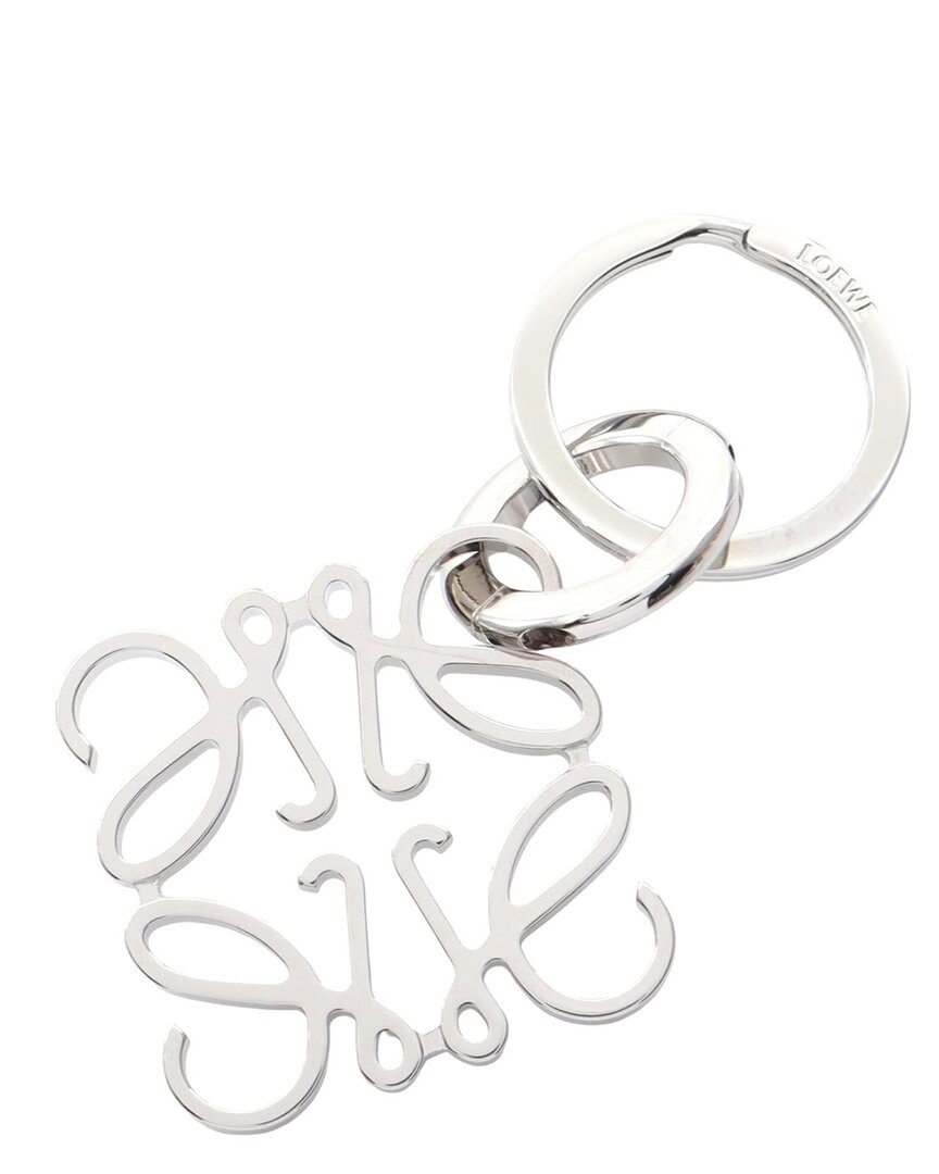 Pre-owned Loewe Lowe Anagram Keyring Charm (authentic Pre-loved)