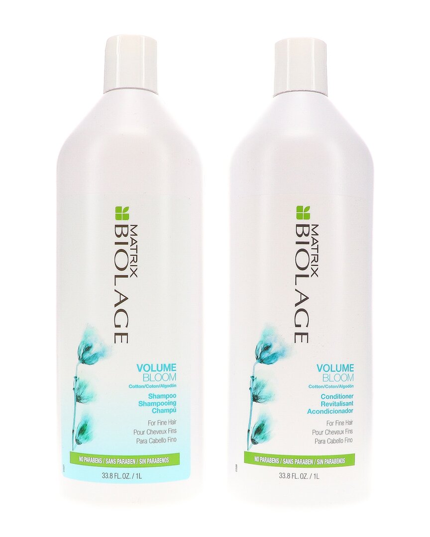 Matrix Unisex 33oz Biolage Volumebloom Shampoo & Conditioner In White