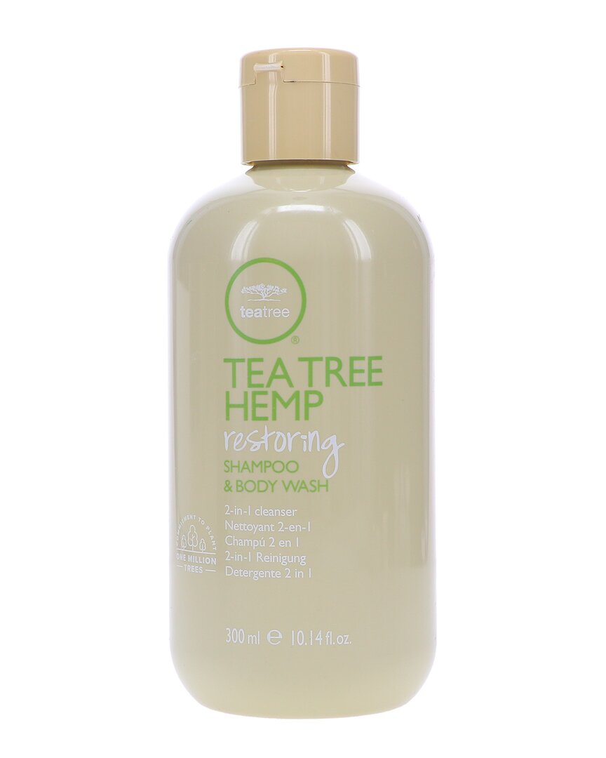 Paul Mitchell Unisex 10oz Tea Tree Hemp Restoring Shampoo & Body Wash In White