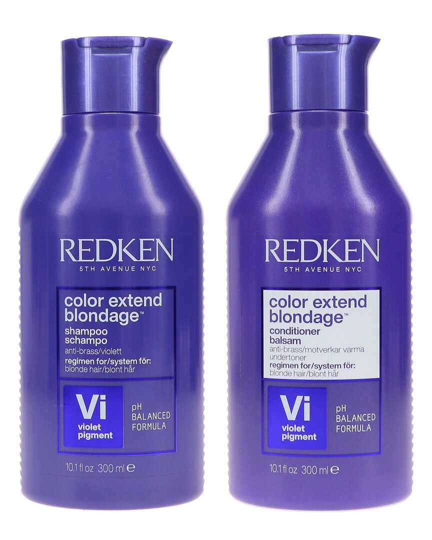 Redken Unisex 10oz Color Extend Blondage Shampoo & Conditioner In White