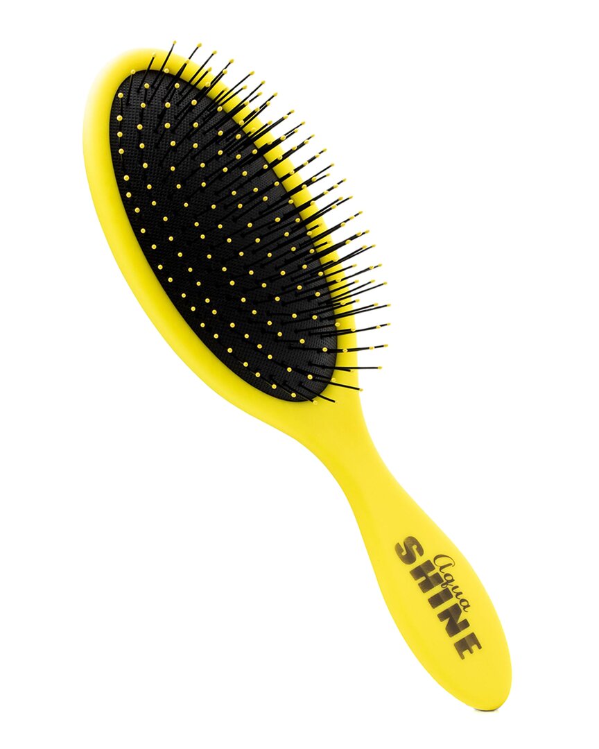 Vysn Unisex Aquashine Wet & Dry Soft-touch Paddle Hair Brush In White