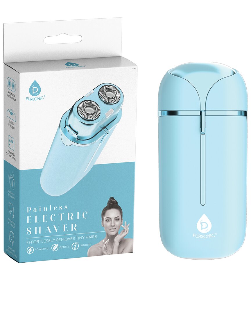Pursonic Painless Electric Shaver In Blue