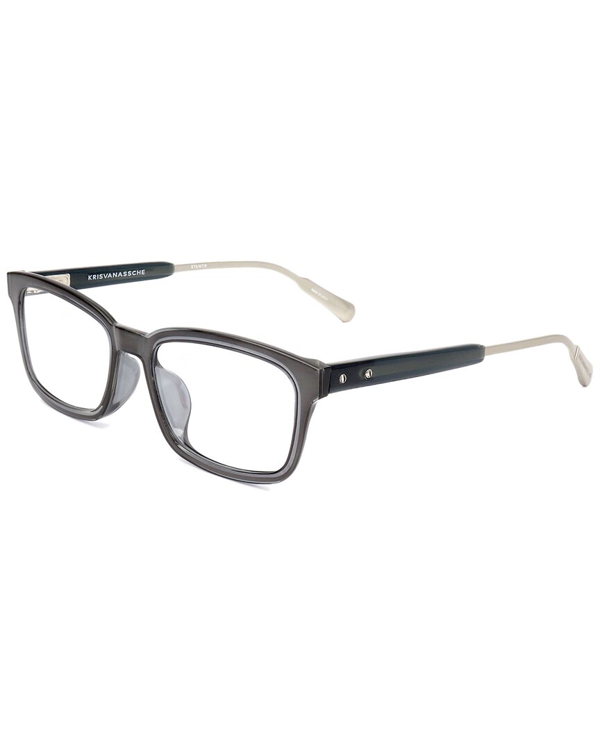 Kris Van Assche By Linda Farrow Gallery Kris Van Assche By Linda Farrow Unisex Kva67 53mm Optical Frames In Grey