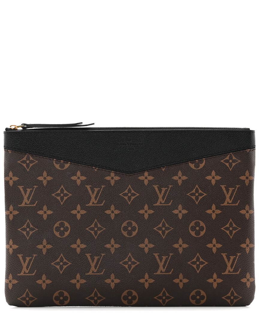 Pre-owned Louis Vuitton Black Monogram Canvas Daily Pouch (authentic Pre-loved)