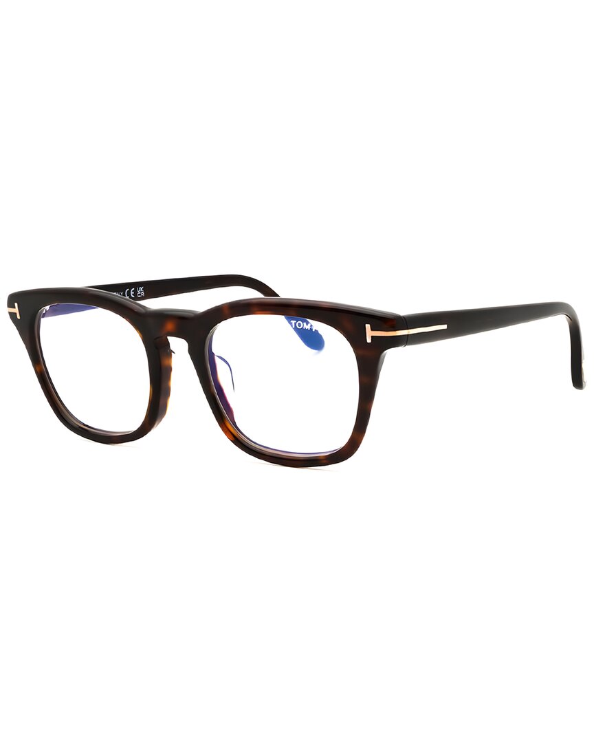 Tom Ford Men's Ft5870-f-b 52mm Optical Frames In Brown