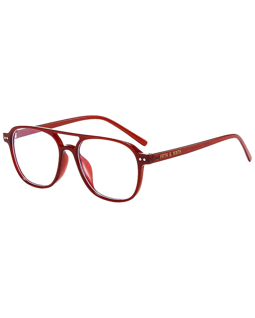 Fifth & Ninth Unisex Essex 53mm Blue Light Readers In Red