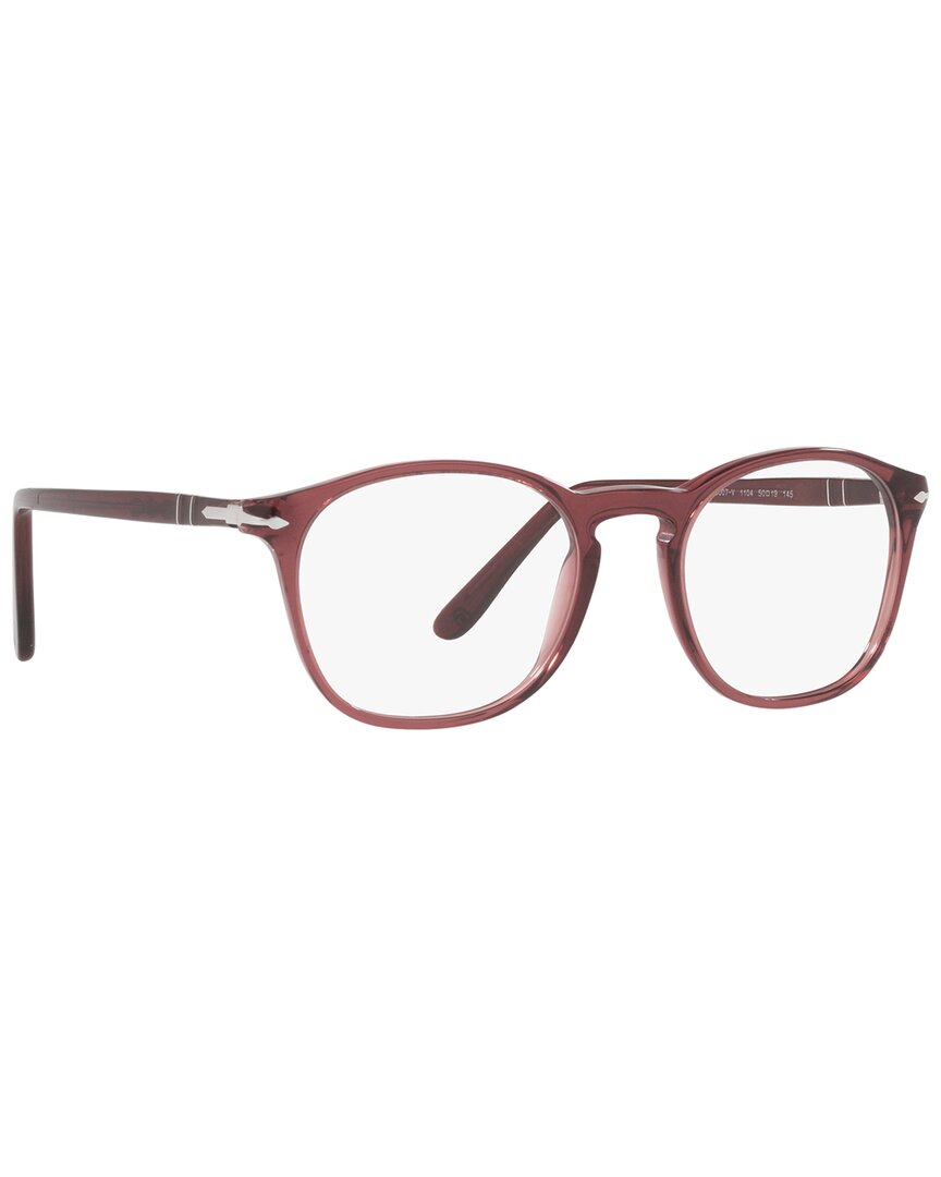 Persol Unisex 3007v 50mm Optical Frames In Red