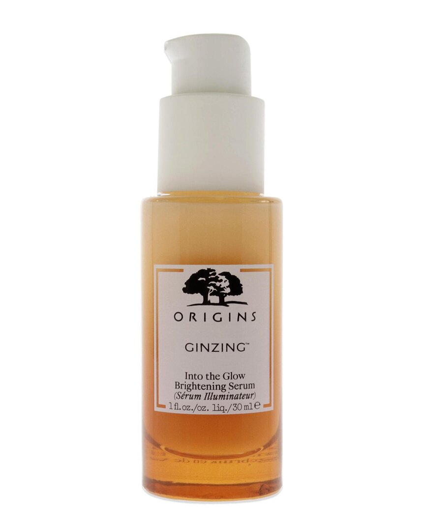 Origins Unisex 1oz Ginzing Into The Glow Brightening Serum In White