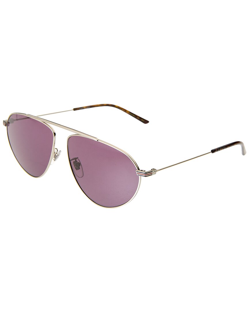 Gucci Men's Gg1051s 61mm Sunglasses In Silver