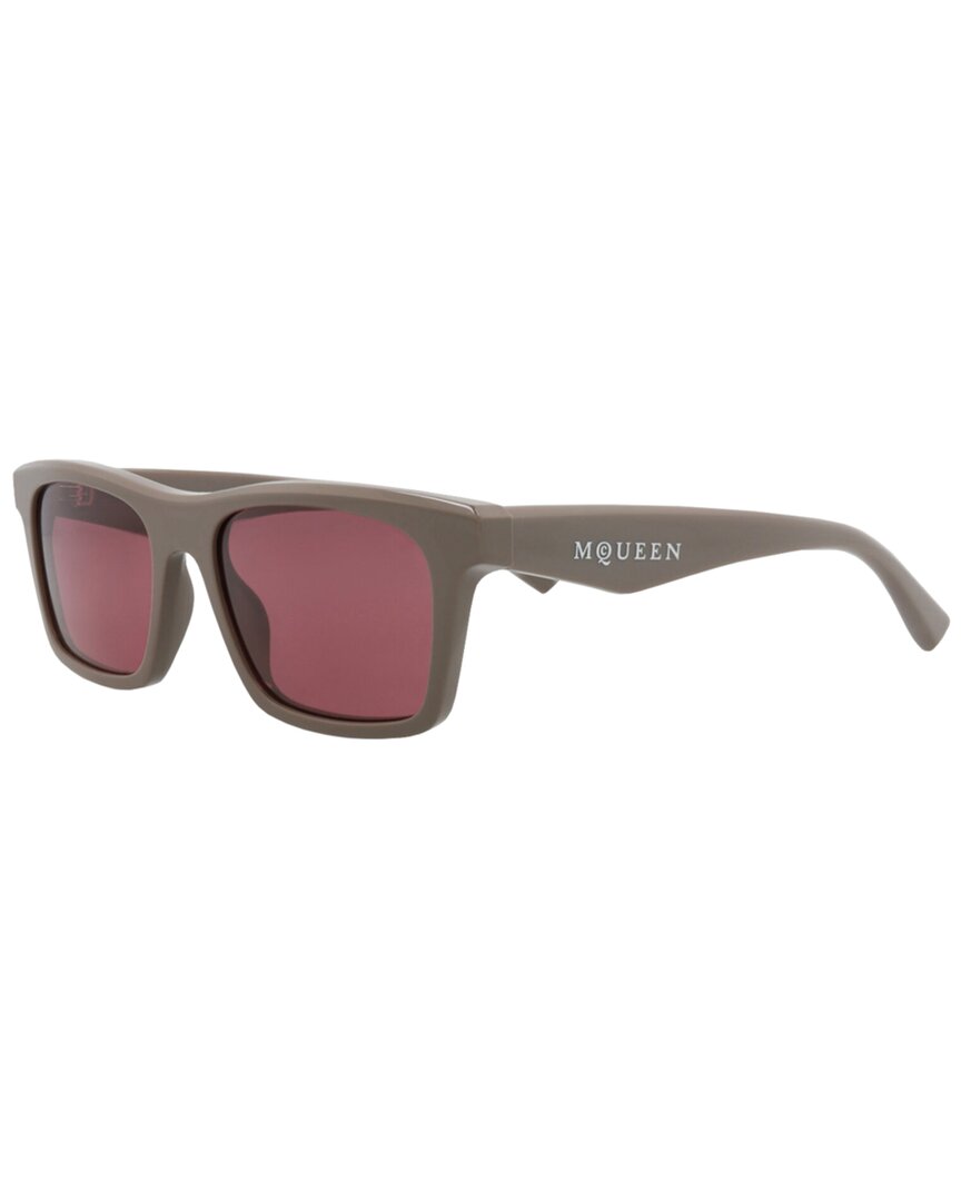 Alexander Mcqueen Men's Am0472s 53mm Sunglasses In Brown