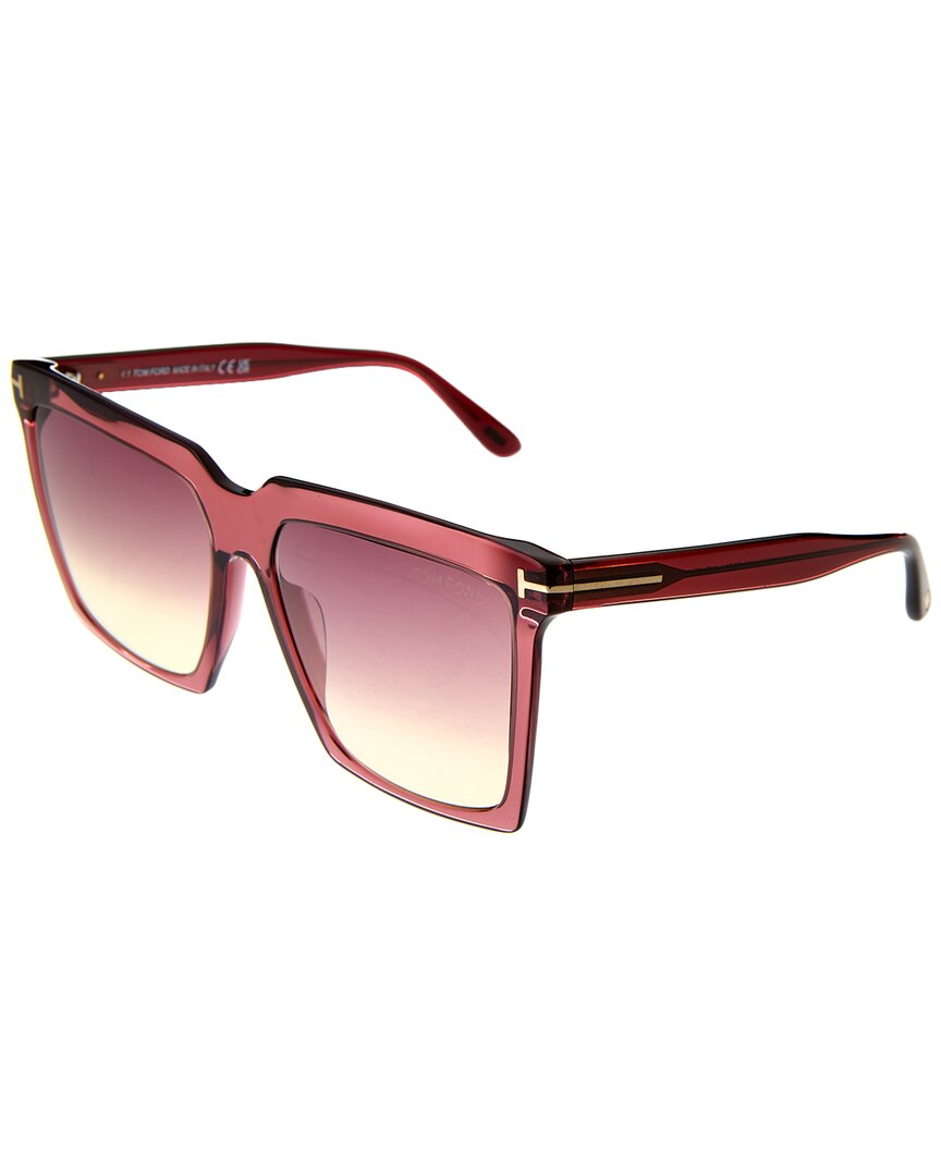 Tom Ford Women's Ft0764 58mm Sunglasses In Red