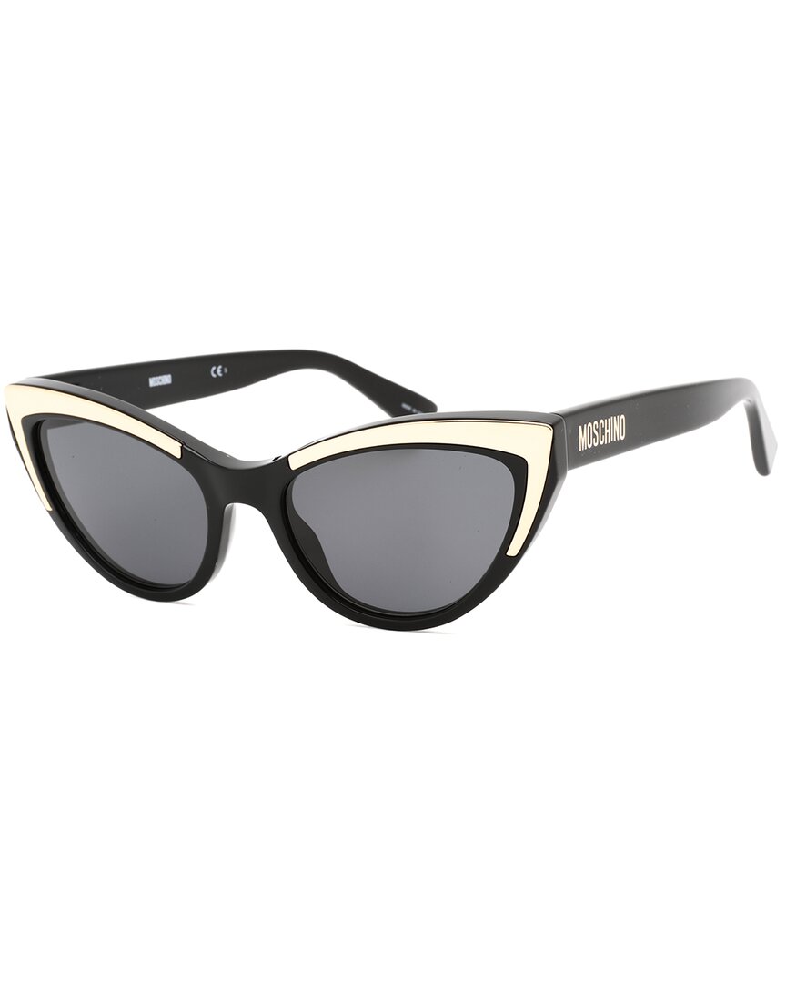 Shop Moschino Women's Mos094/s  53mm Sunglasses In Black