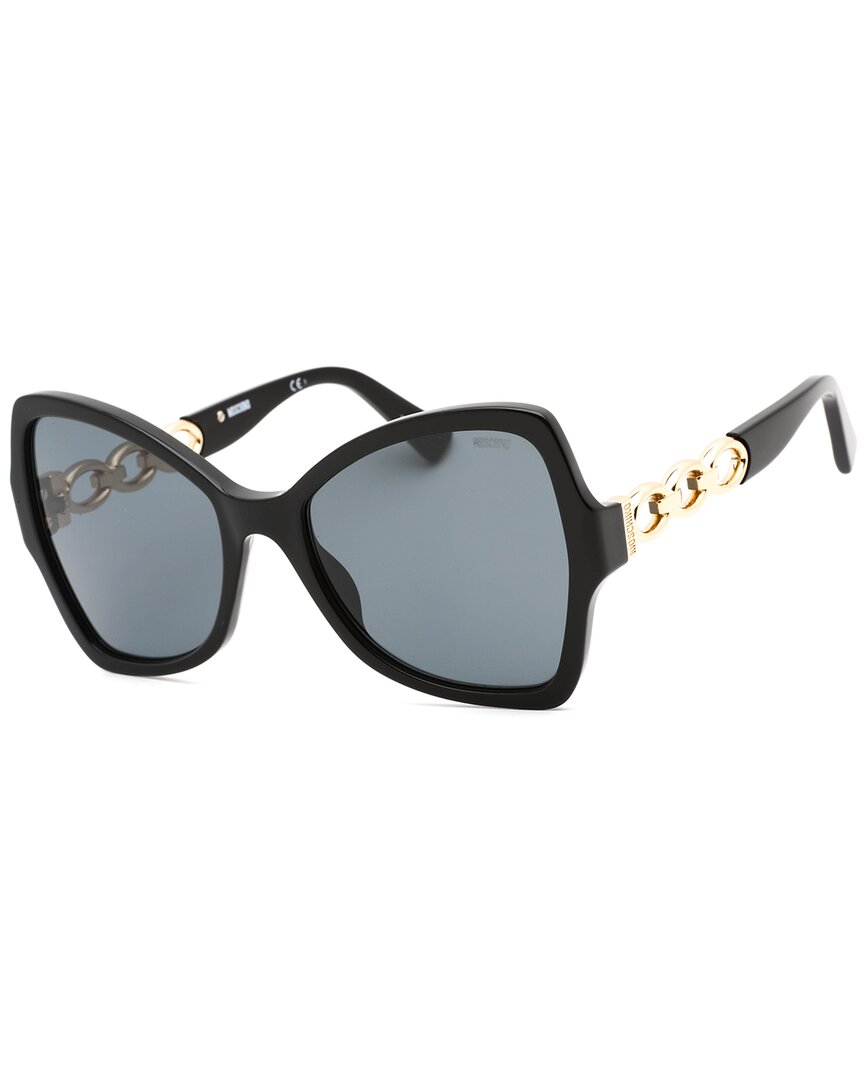 Shop Moschino Women's Mos099/s  54mm Sunglasses In Black