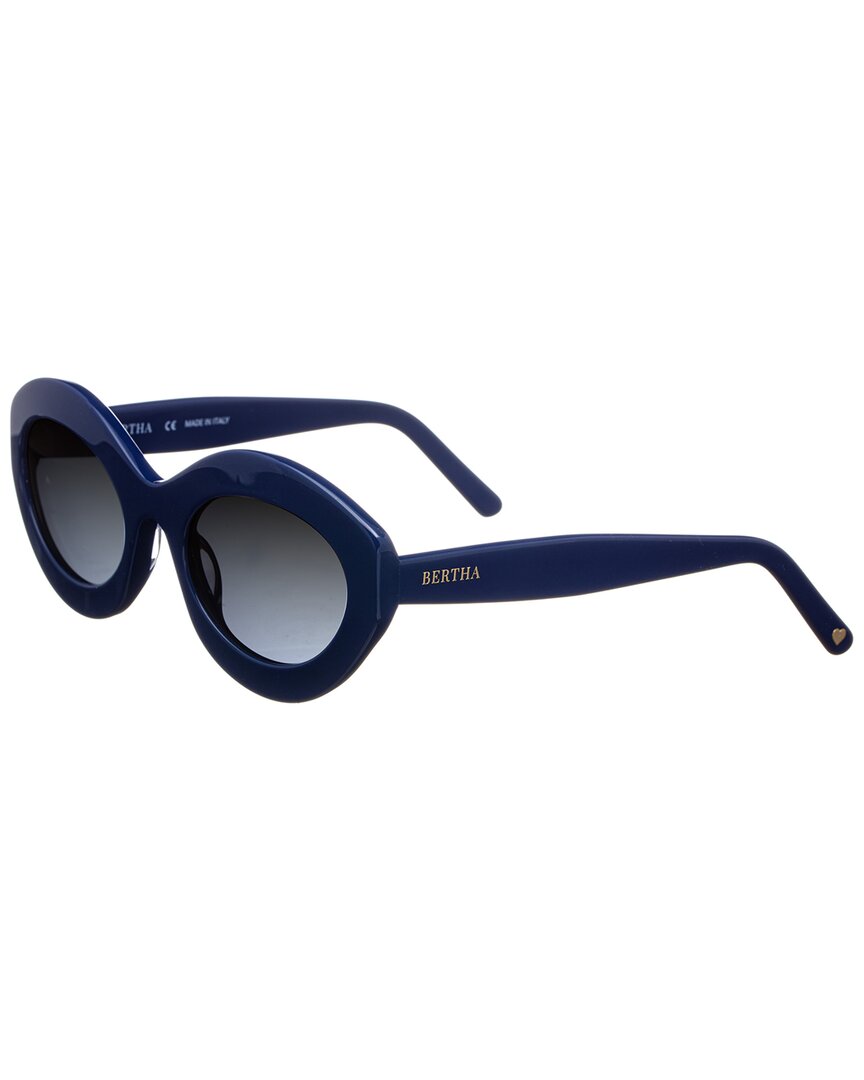 Shop Bertha Women's Brsit100-3 65mm Polarized Sunglasses In Blue