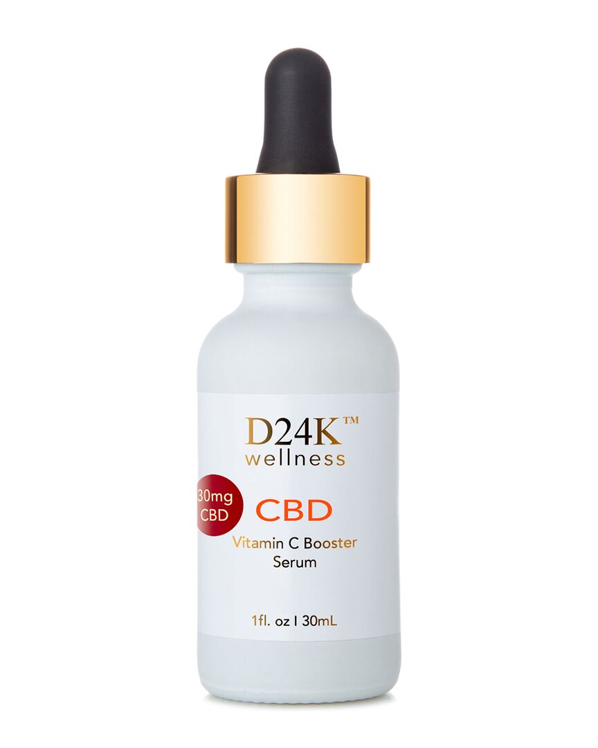 D24k 1oz Cbd-infused Vitamin C Booster Treatment Facial Serum From Cbd (30mg)