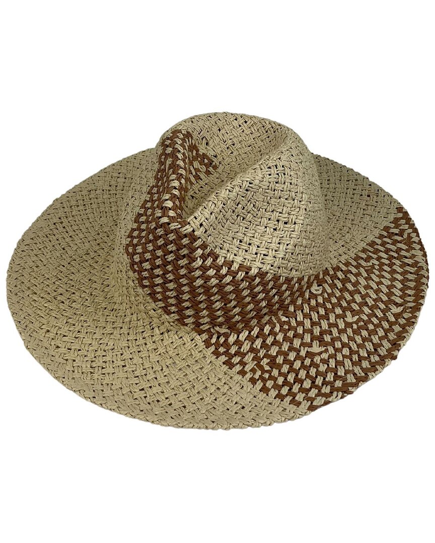 Marcus Adler Straw Panama Hat In Brown