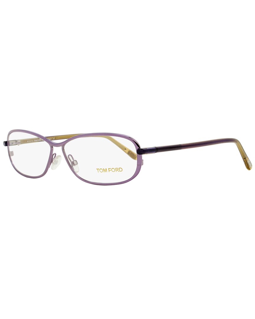 Tom Ford Women's Eyeglasses Tf5161 078 Lilac/violet 56mm In White