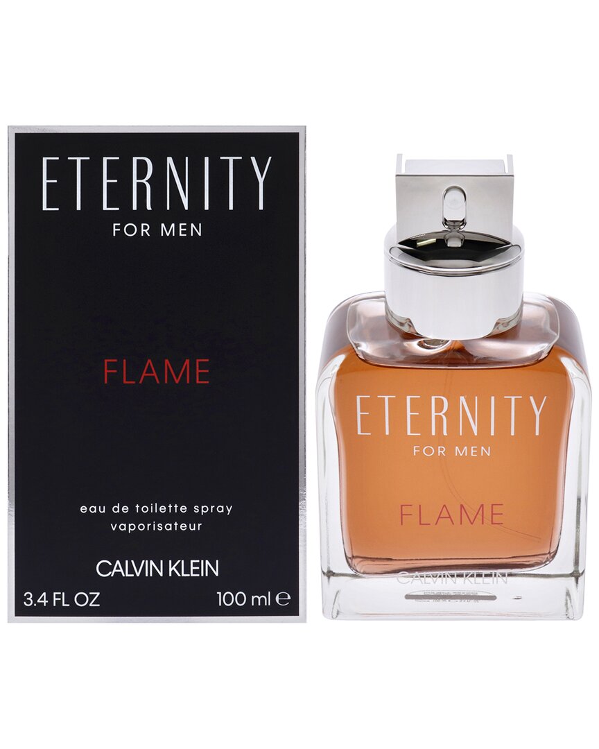 Calvin Klein Men's 3.4oz Eternity Flame Edt In White