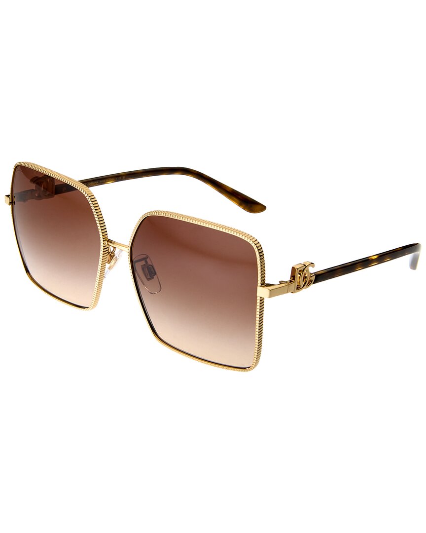 Dolce & Gabbana Men's Gold/Brown Dg2279 60Mm Sunglasses