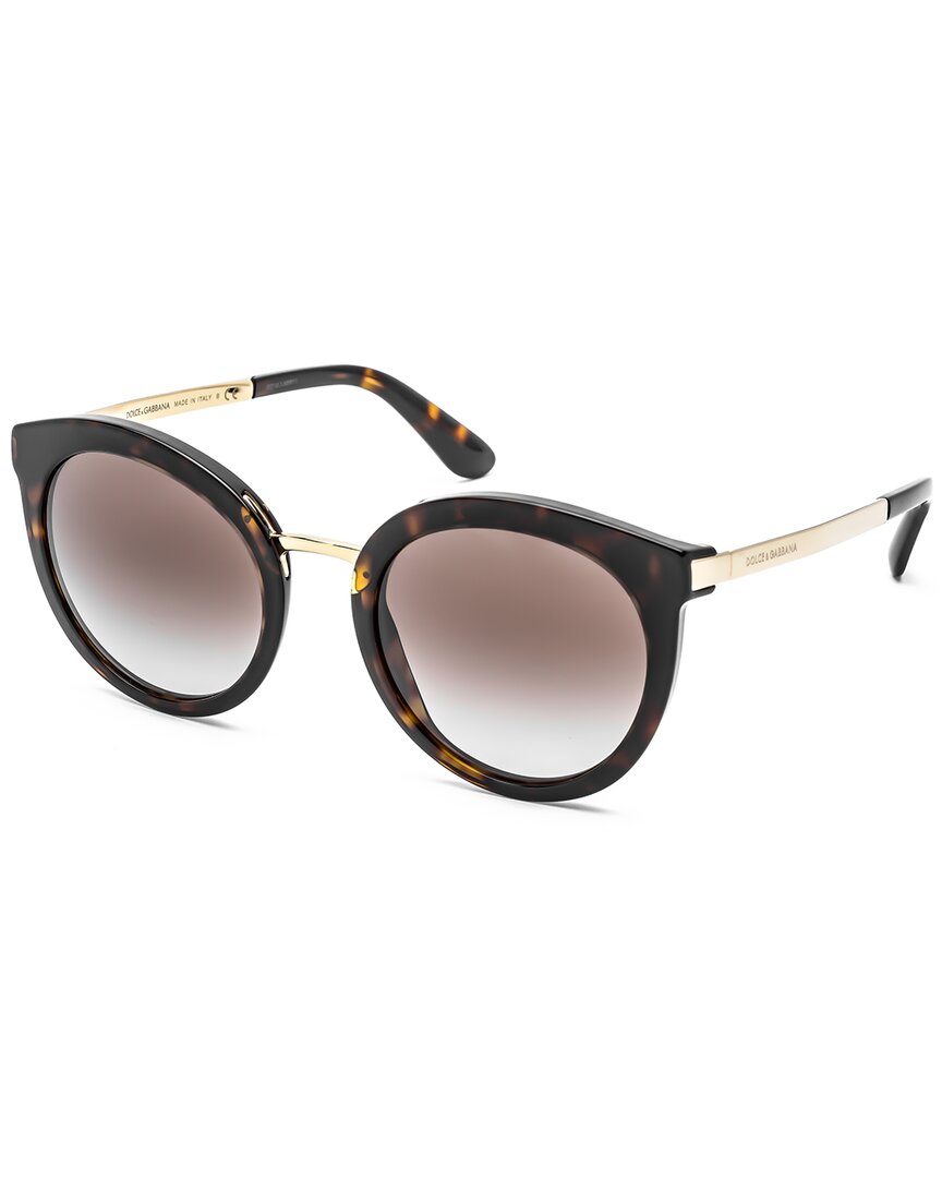 Dolce & Gabbana Women's Black/Grey Dg4268 52Mm Sunglasses