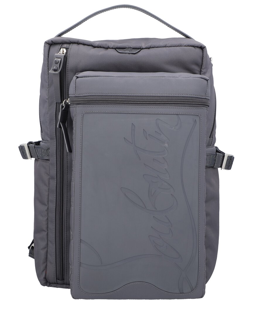 Christian Louboutin Nylon Backpack In Grey