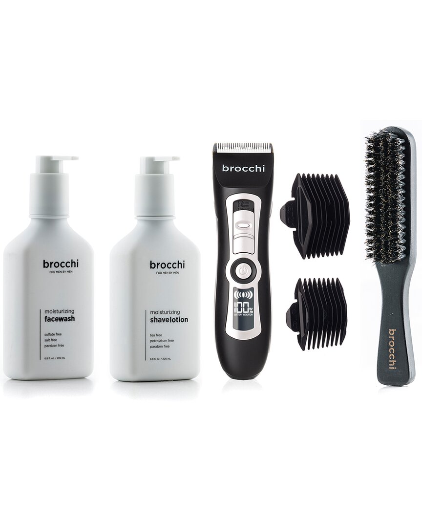 Sebastian Brocchi Brocchi Trimmer, Brush, Face Wash & Lotion Bundle