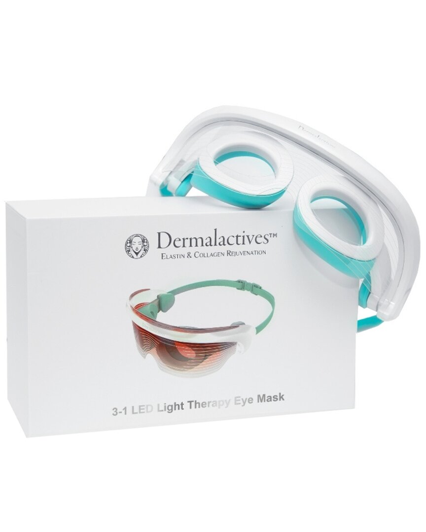 Dermalactives 3-1 Led Light Therapy Eye Mask In White
