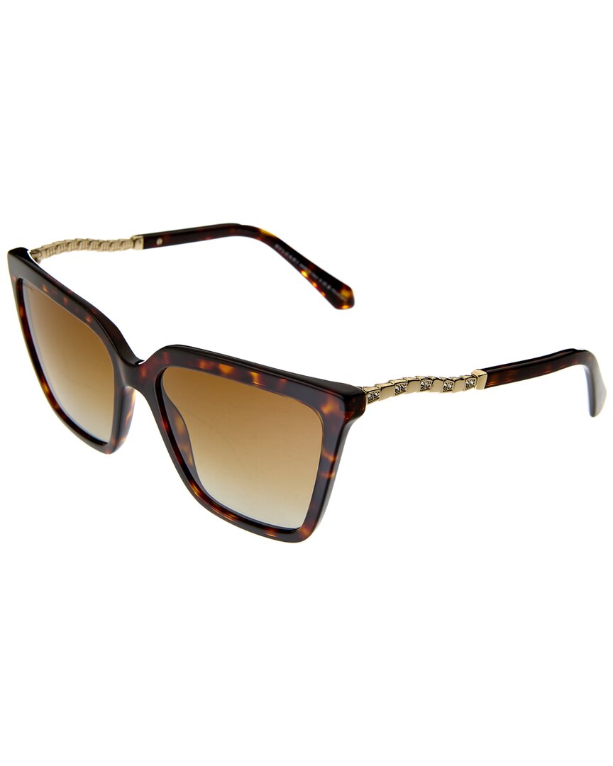 Shop Bulgari Women's Bv8255b 57mm Sunglasses In Brown
