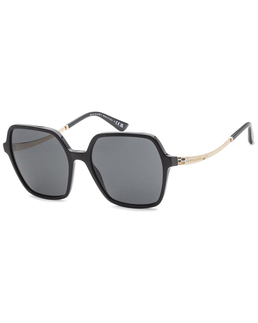 Shop Bulgari Women's Bv8252 56mm Sunglasses In Black